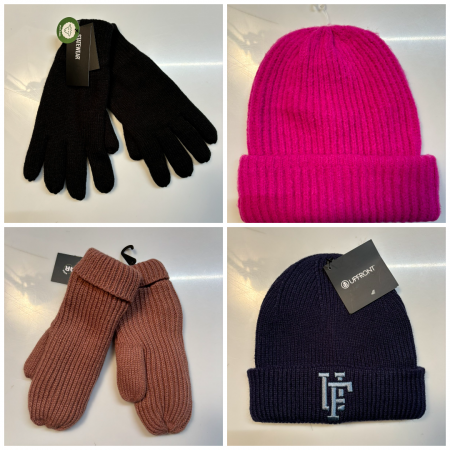 Winter gloves and hats mix...